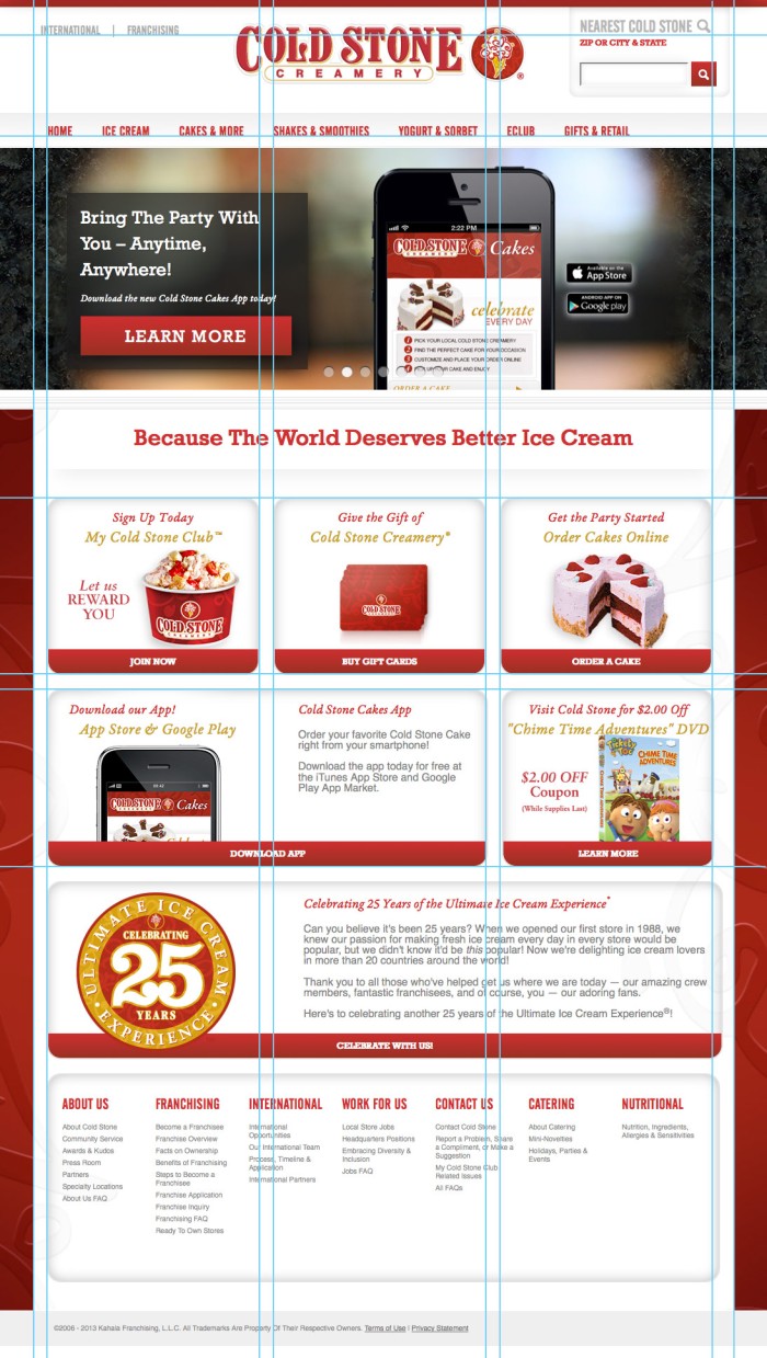 Cold Stone Homepage